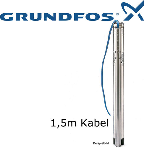 3" WELL PUMP GRUNDFOS SQ 1-80 1,15kW 230V WITH 1,5m CABLE