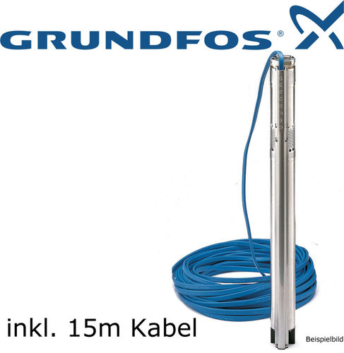3" SUBMERSIBLE GROUND WATER PUMP GRUNDFOS SQ 5-35 1.15kW 230V WITH 15m CABLE